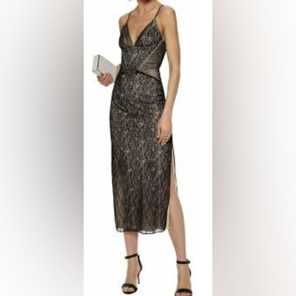 Haute Hippie Elegant Black lace Women's Dress size 6.